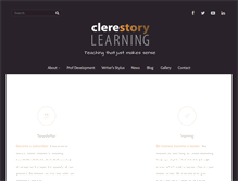 Tablet Screenshot of clerestorylearning.com